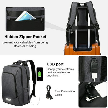 Travel Laptop Backpack Ancient Notre Dame De Paris Womens Daypack with USB Charging Port and Headphone Port for College Work Travel Travel Laptop Backpack Ancient Notre Dame De Paris Womens Daypack with USB Charging Port and Headphone Port for College Work Travel